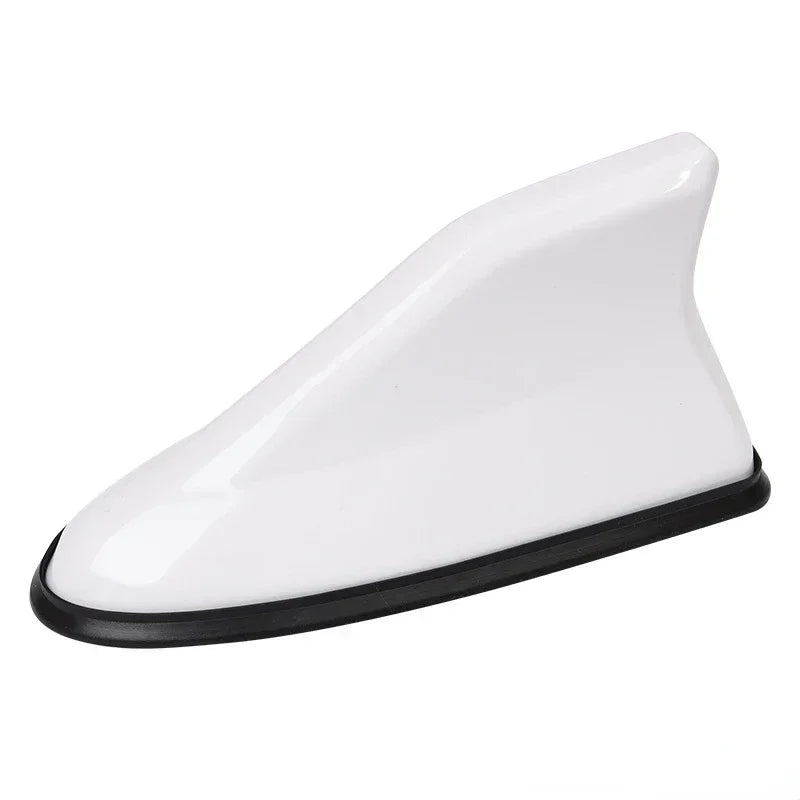 Universal Carbon Fiber Look Car Roof Top Mount Shark Fin Aerial Antenna Toppers Auto Radio AM FM Antenna Signal Amplifier