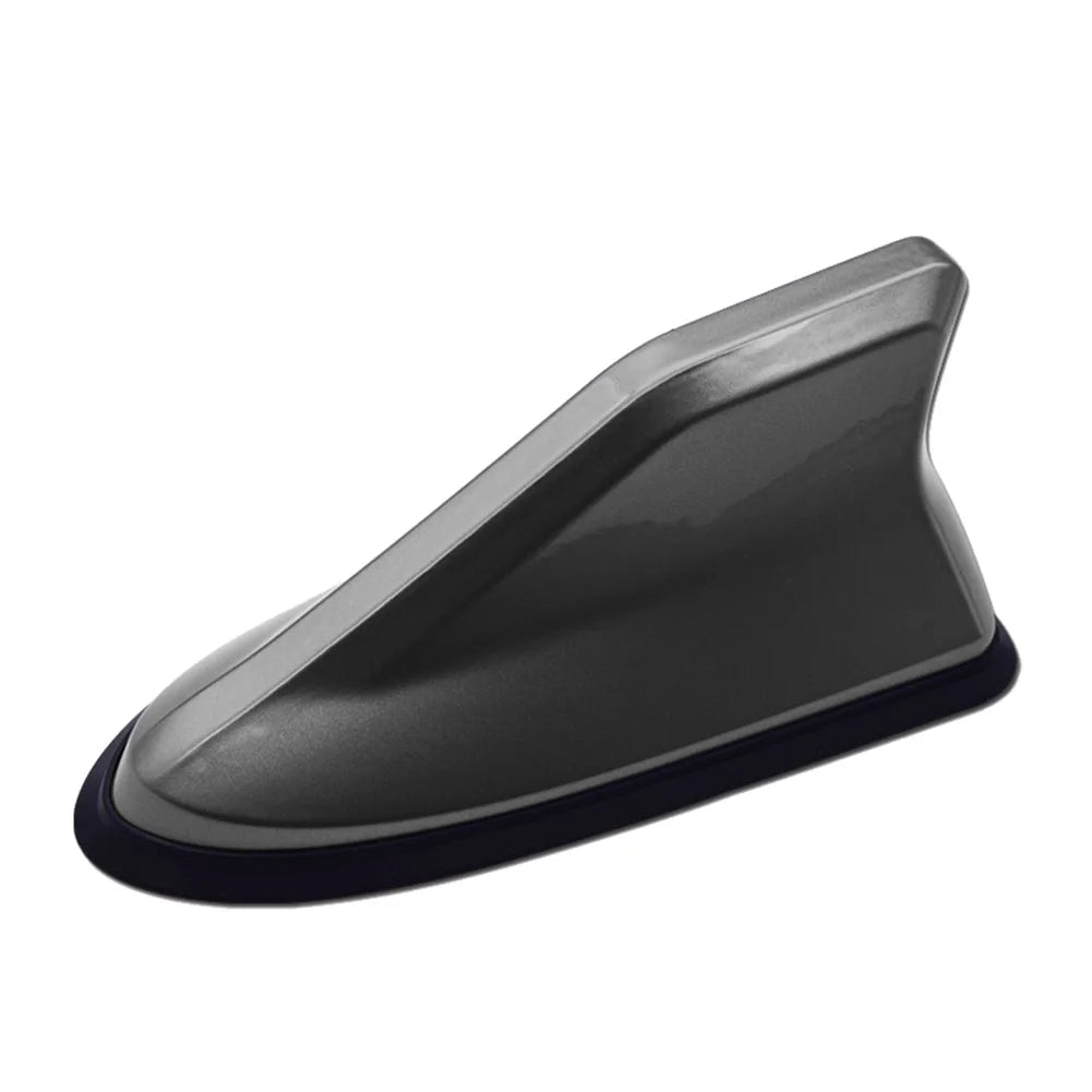 Carbon Fiber Look Car Roof Top Mount Shark Fin Aerial Antenna Toppers Auto Radio AM FM Antenna Signal Amplifier Aerial Universal