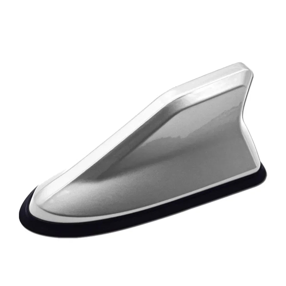 Carbon Fiber Look Car Roof Top Mount Shark Fin Aerial Antenna Toppers Auto Radio AM FM Antenna Signal Amplifier Aerial Universal