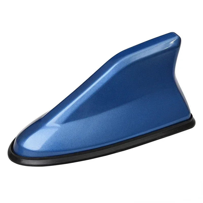 Universal Carbon Fiber Look Car Roof Top Mount Shark Fin Aerial Antenna Toppers Auto Radio AM FM Antenna Signal Amplifier
