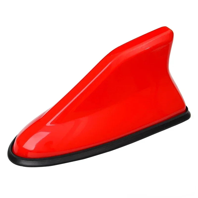 Universal Carbon Fiber Look Car Roof Top Mount Shark Fin Aerial Antenna Toppers Auto Radio AM FM Antenna Signal Amplifier