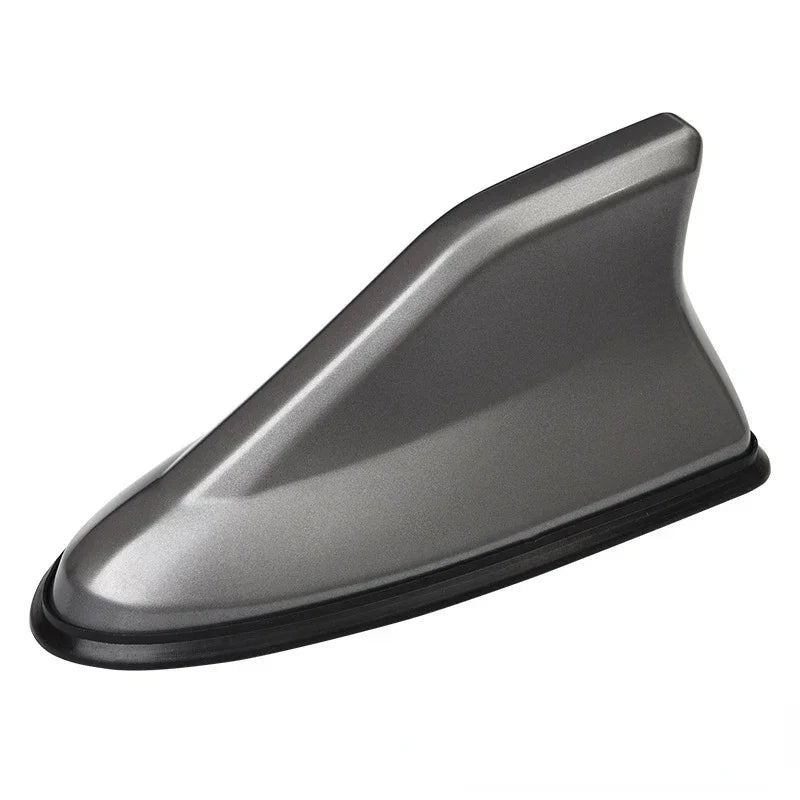 Universal Carbon Fiber Look Car Roof Top Mount Shark Fin Aerial Antenna Toppers Auto Radio AM FM Antenna Signal Amplifier