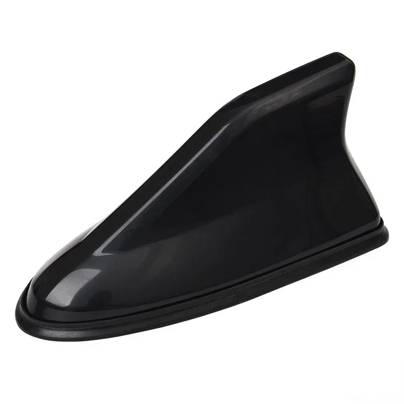 Universal Carbon Fiber Look Car Roof Top Mount Shark Fin Aerial Antenna Toppers Auto Radio AM FM Antenna Signal Amplifier