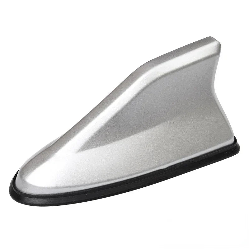 Universal Carbon Fiber Look Car Roof Top Mount Shark Fin Aerial Antenna Toppers Auto Radio AM FM Antenna Signal Amplifier